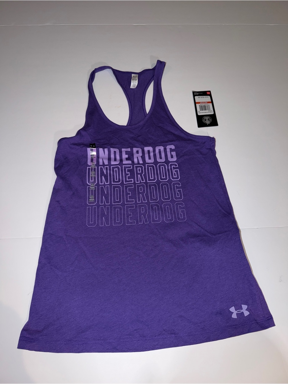 Under Armour Purple 'Underdog' Racerback Athletic Tank